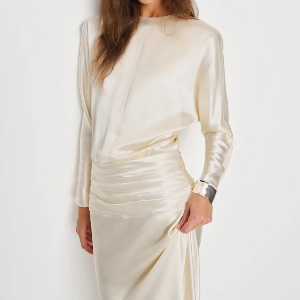 NEW NWT Reformation Esmee Silk Dress - Picture 2 of 5